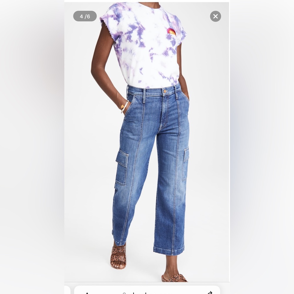 Mother The Rambler Cargo Ankle Jeans